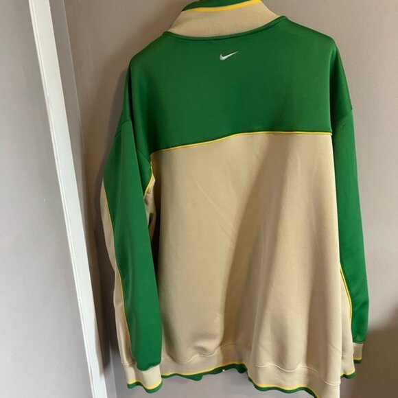 Vintage 90s Nike Pegasus Jacket Mens XL Green Wing Foot Track Athletic RARE XXL - Picture 4 of 4